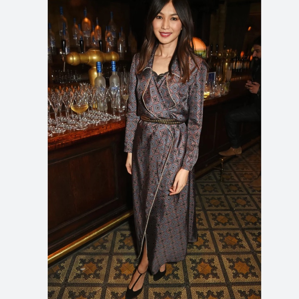 Burberry trench silk dress